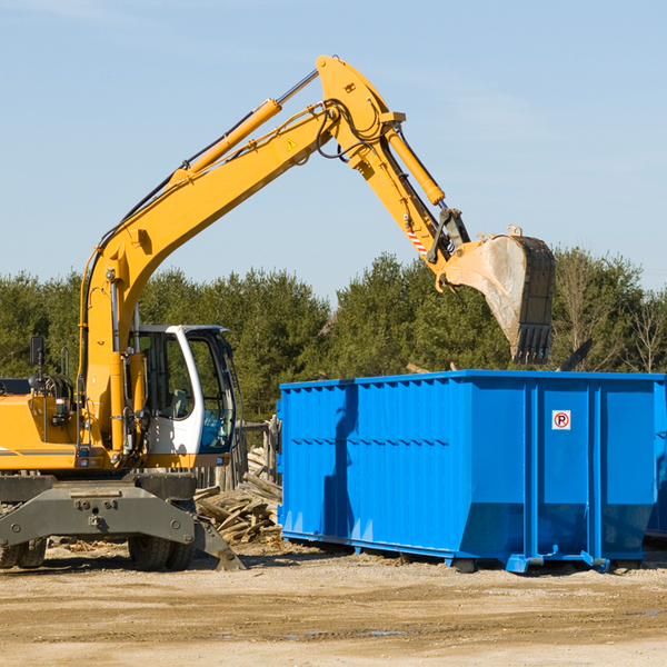 can i choose the location where the residential dumpster will be placed in Poyen Arkansas